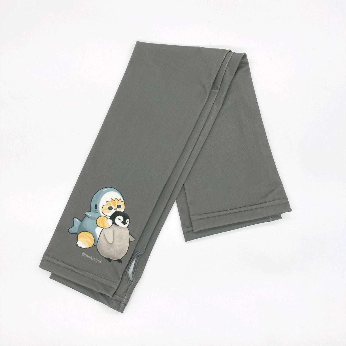 mofusand 袖套(鯊魚企鵝圖案) mofusand プリントアームカバー(サメペンギン柄)