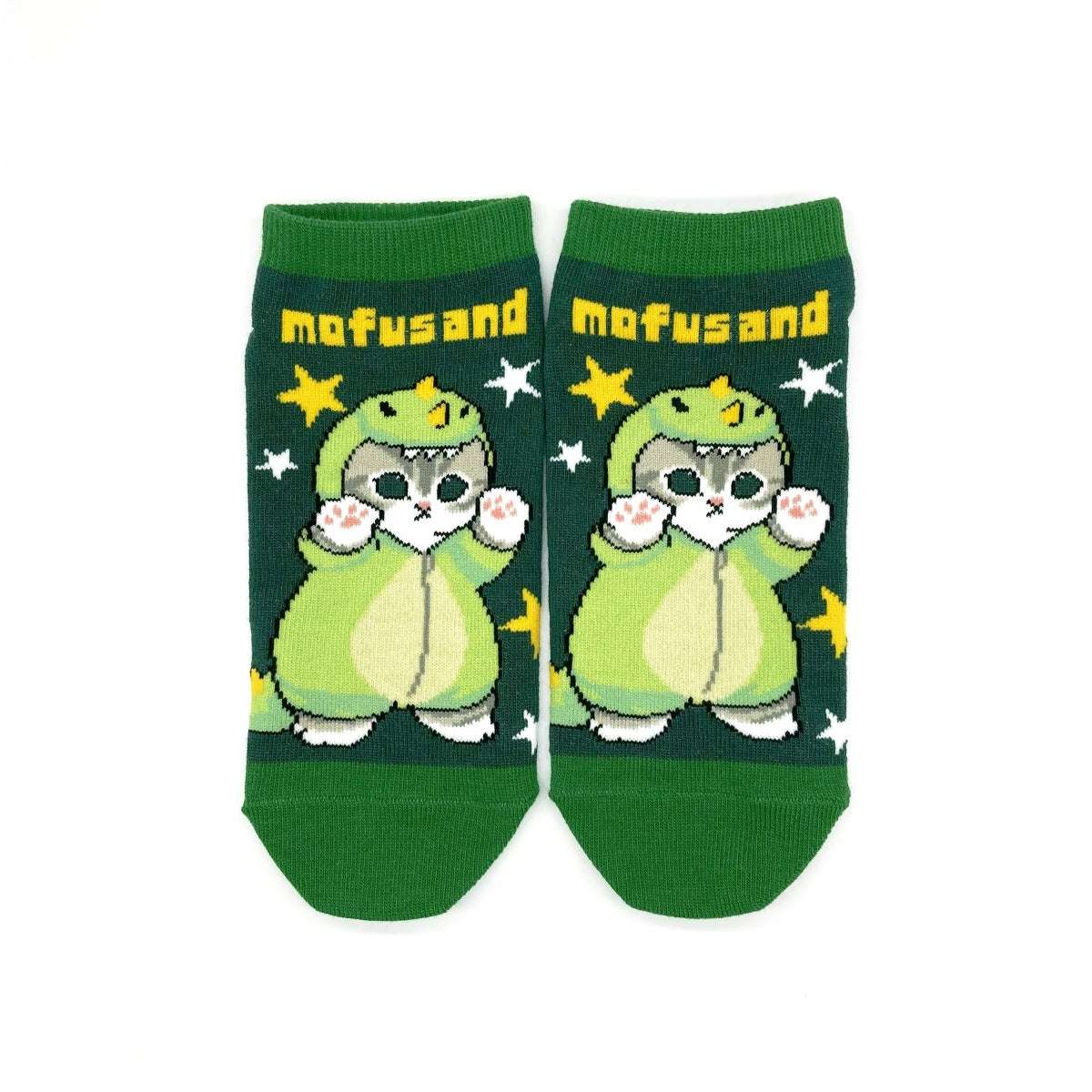 mofusand 短襪（恐龍） mofusand フロントソックス(恐竜)