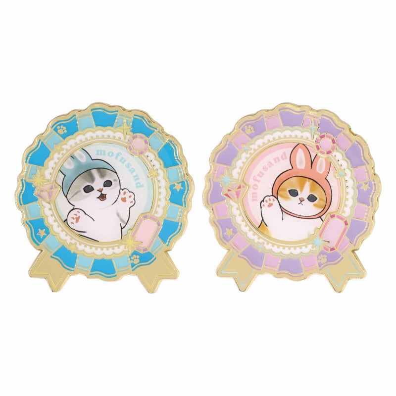 mofusand 一組2個引腳集（兔仔貓) mofusand ピンズセット2個セット(うさにゃん)