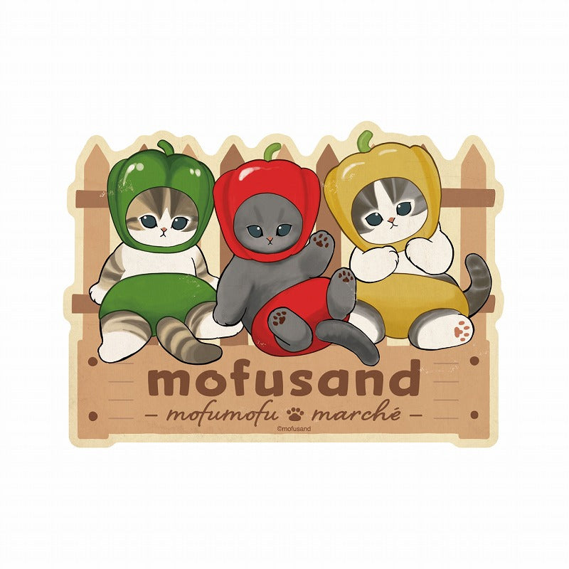 mofusand 毛絨市集 旅行貼紙c mofusand もふもふマルシェ トラベルステッカーC