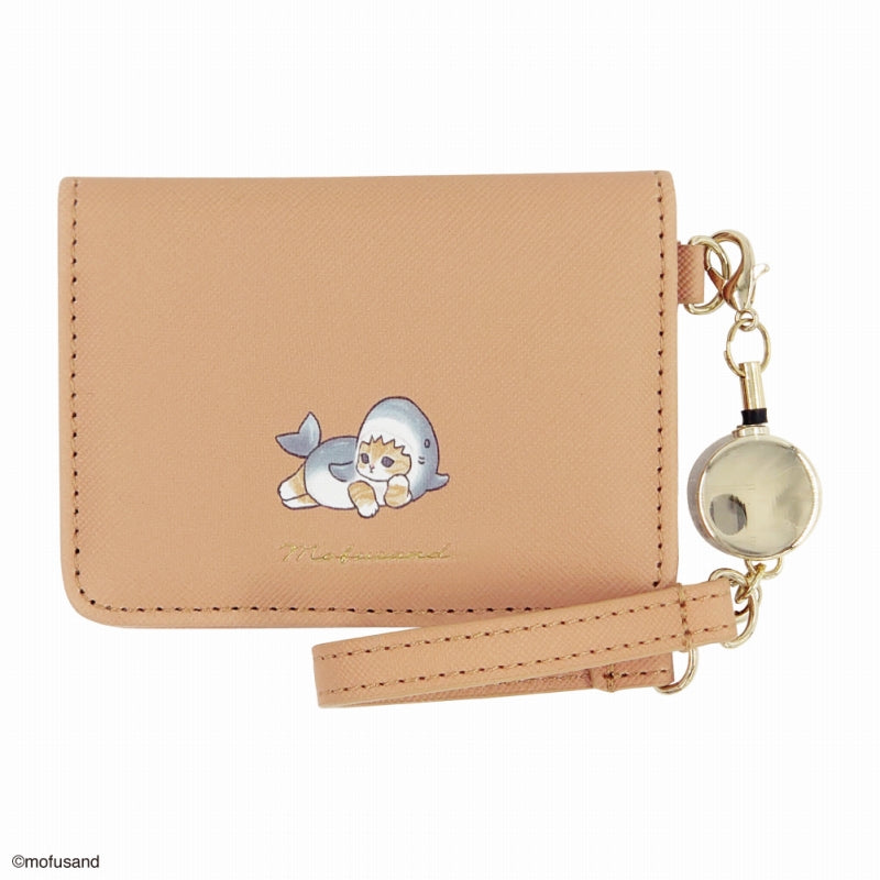 mofusand 打開通行證一分（鯊魚） mofusand オープンパスケース ワンポイント(さめ)