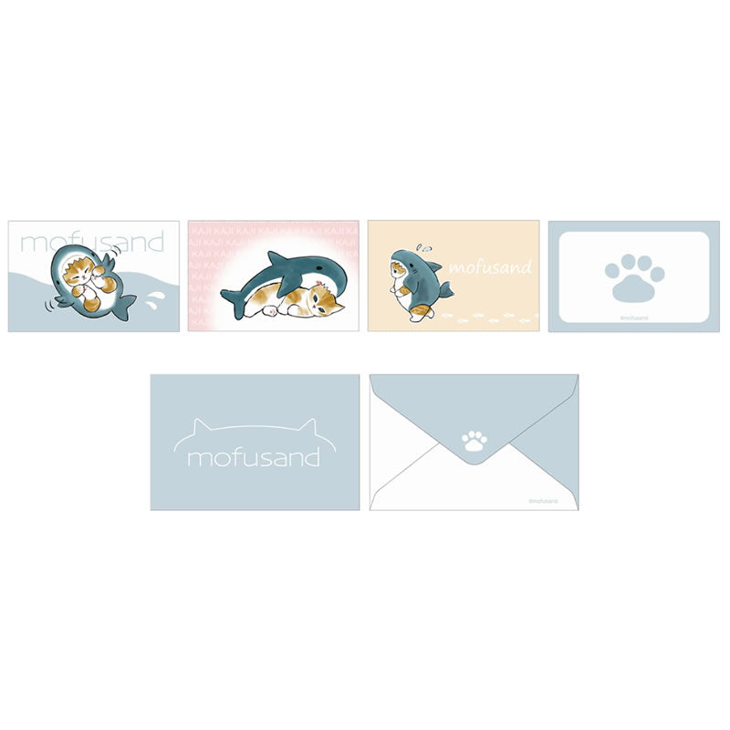 mofusand 迷你卡集（相同） mofusand ミニカードセット(さめ)