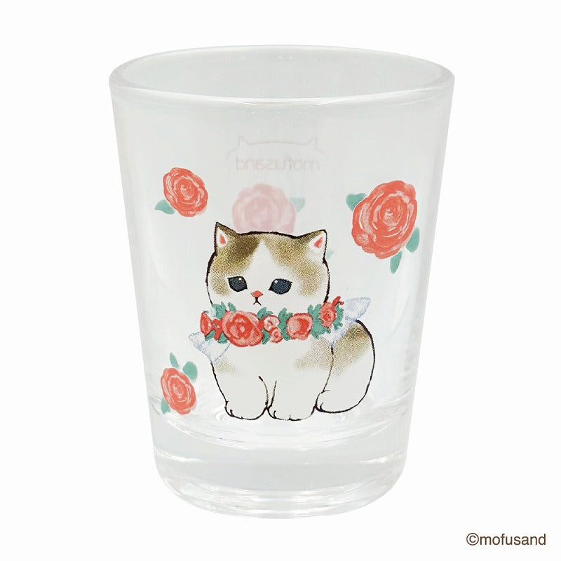 mofusand 迷你玻璃（玫瑰） mofusand ミニグラス(ばら)