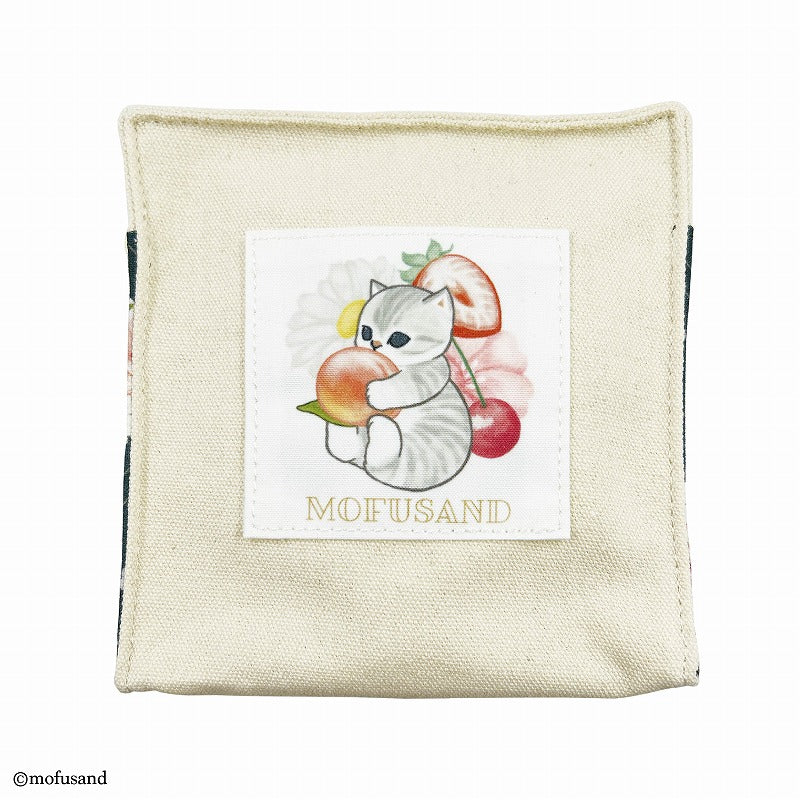 mofusand mofumofu存儲方形化妝品小袋拉蒂斯GR mofusand もふもふストア スクエアコスメポーチ ラティス GR