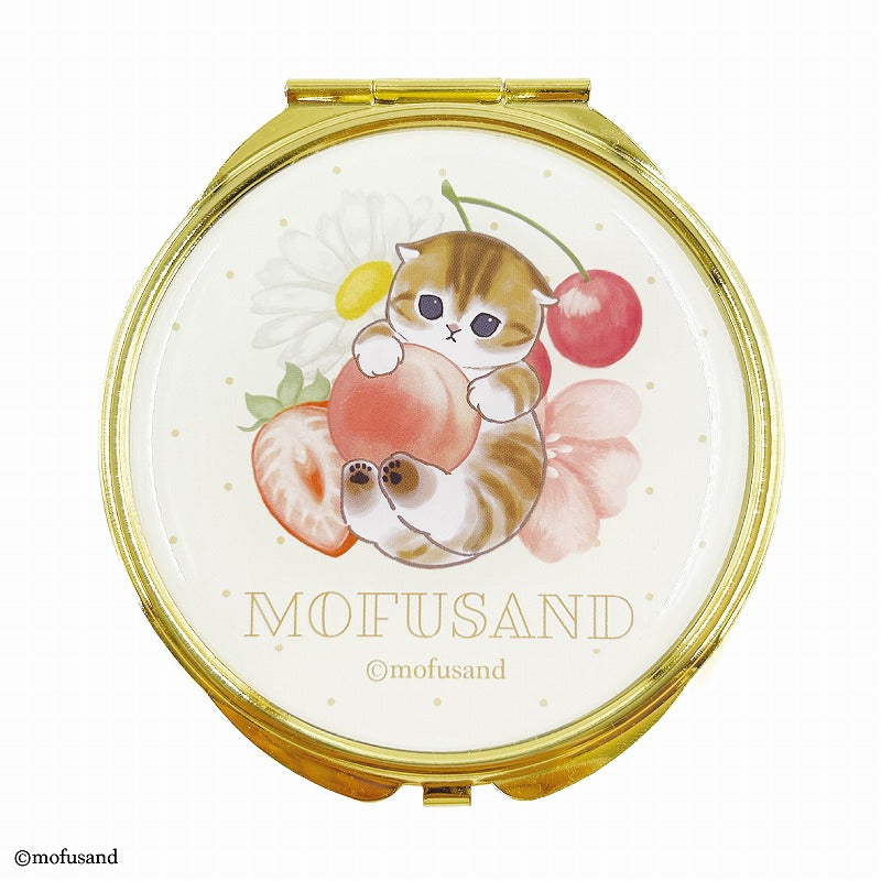 mofusand mofumofu商店緊湊的鏡子拉蒂斯WH mofusand もふもふストア コンパクトミラー ラティス WH