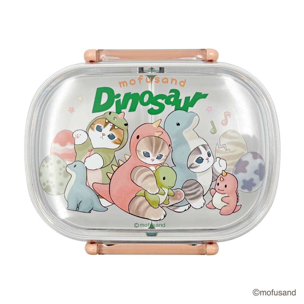 mofusand 圓形單層便當盒（怪獸貓） mofusand 丸型1段ランチボックス(かいじゅうにゃん)