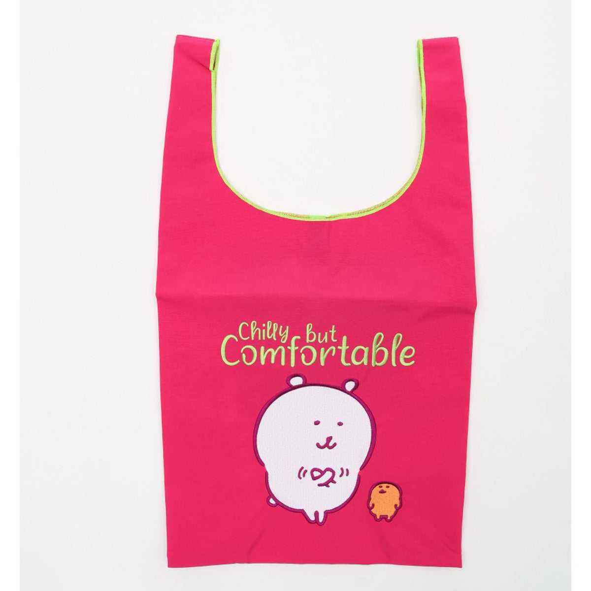 長野角色刺繡生態袋舒適的紅色紫色 ナガノキャラクターズ 刺繍エコバッグ comfortable 赤紫