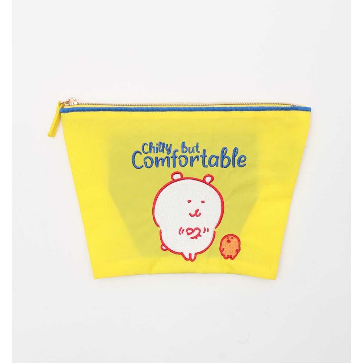 長野角色刺繡袋舒適黃色 ナガノキャラクターズ 刺繍ポーチ comfortable イエロー