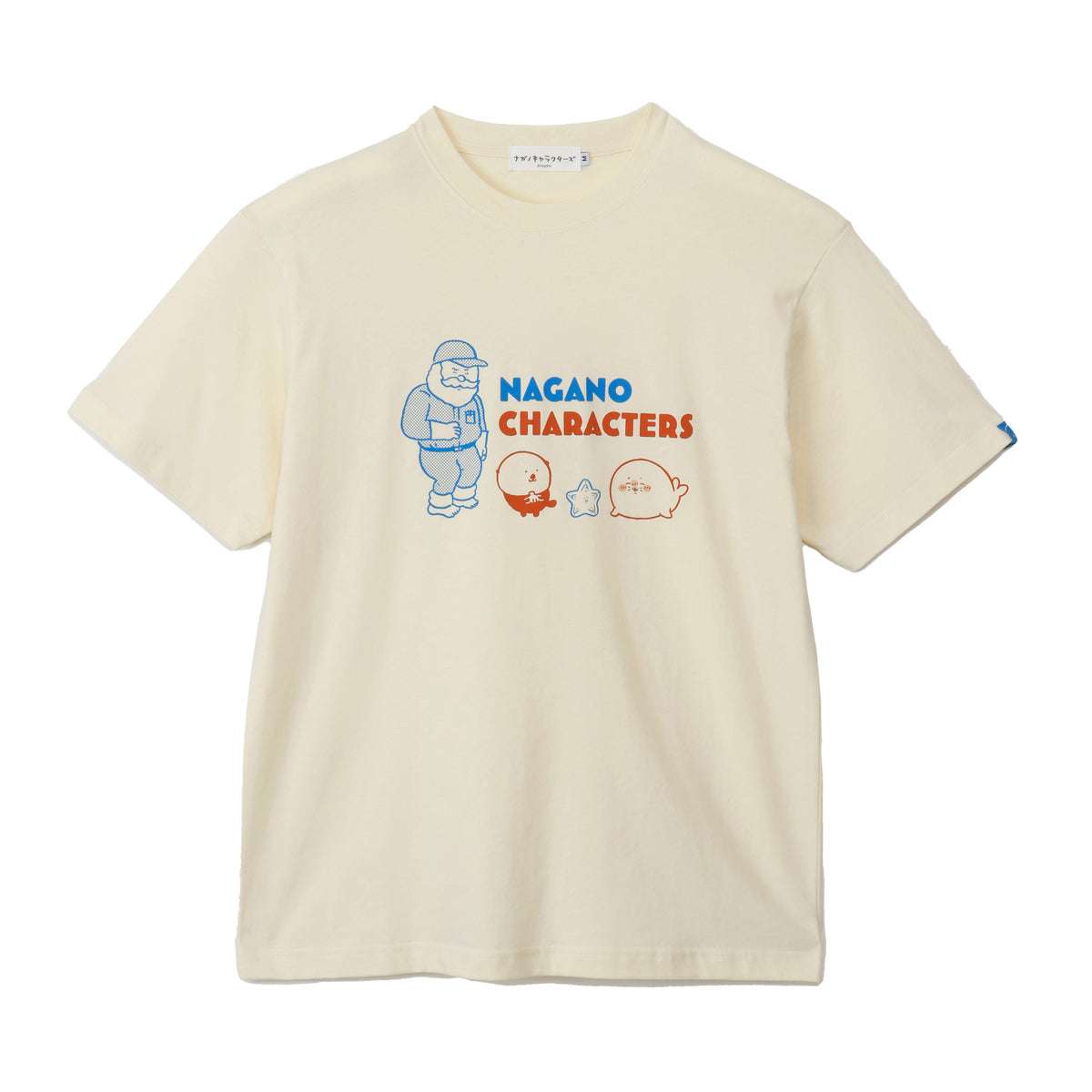 Nagano Characters Tシャツ アザラシたち クリーム ナガノキャラクターズ Tシャツ アザラシたち クリーム