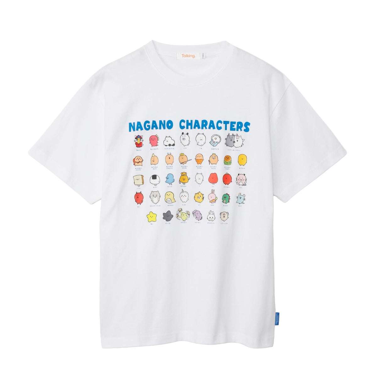 Nagano Characters T恤 大集合 白色 ナガノキャラクターズ Tシャツ 集合 ホワイト
