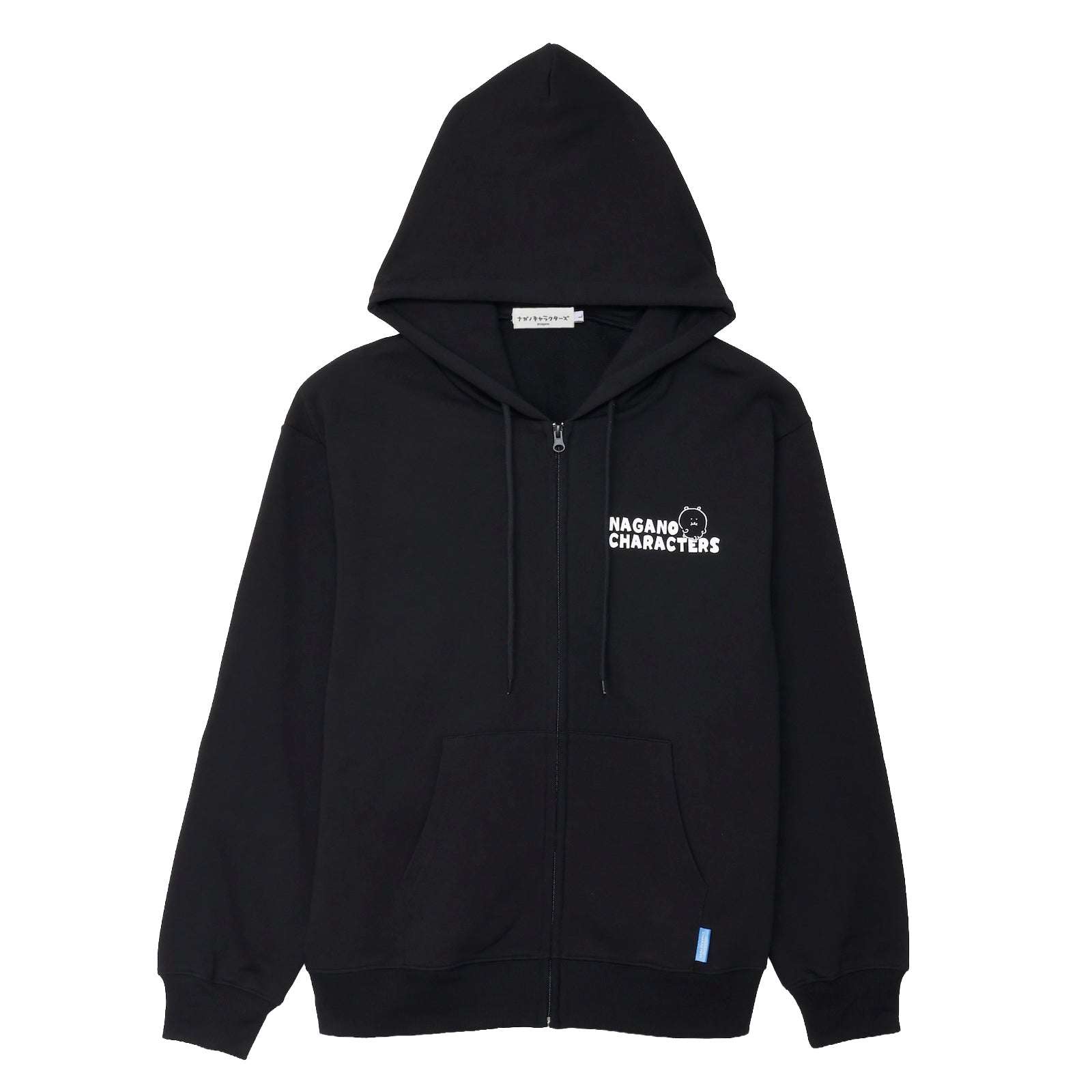 Nagano Characters 拉鍊連帽衫 大集合 黑色 ナガノキャラクターズ ZIPパーカー 集合 ブラック