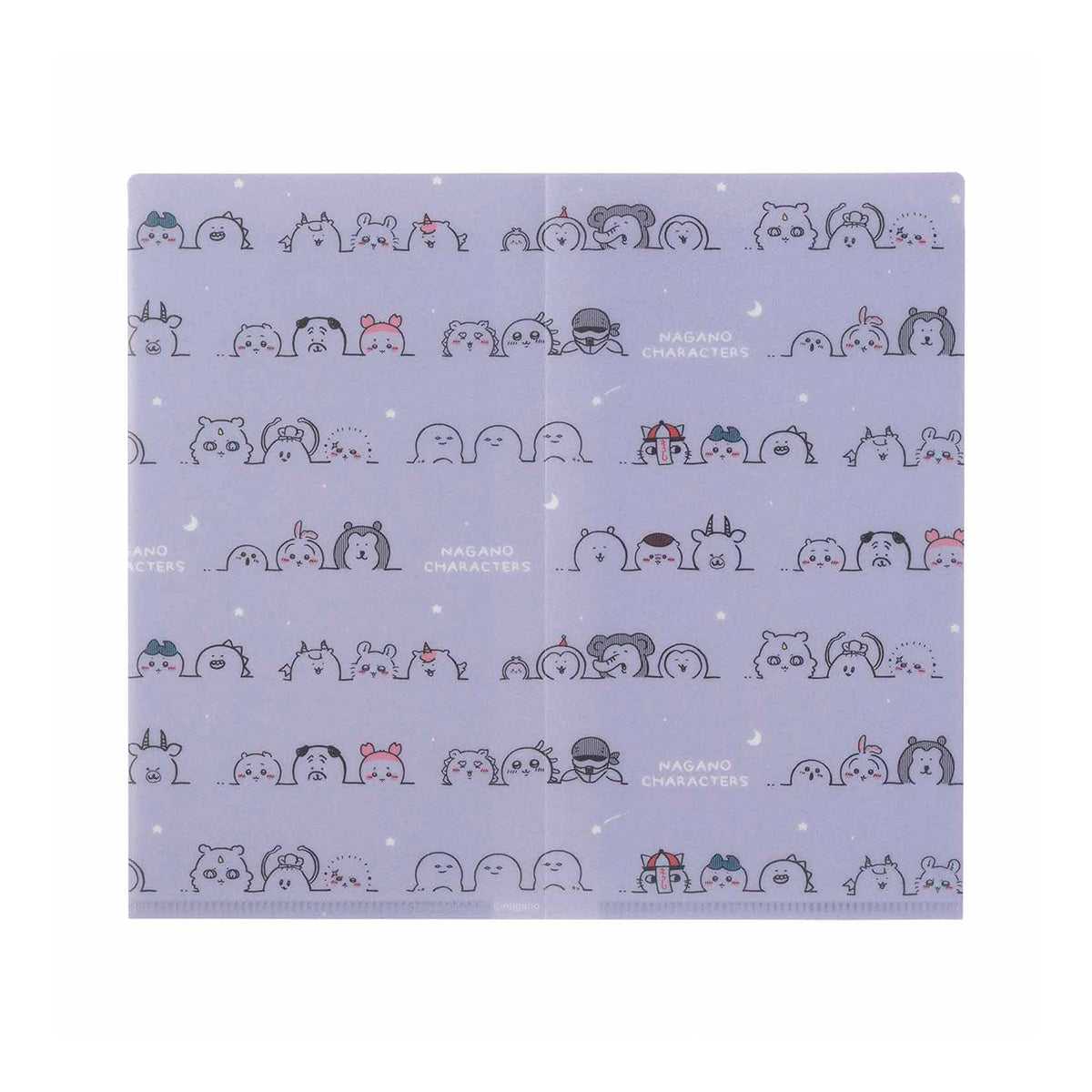 長野角色馬特票證文件（紫色） ナガノキャラクターズ マットなチケットファイル（パープル）