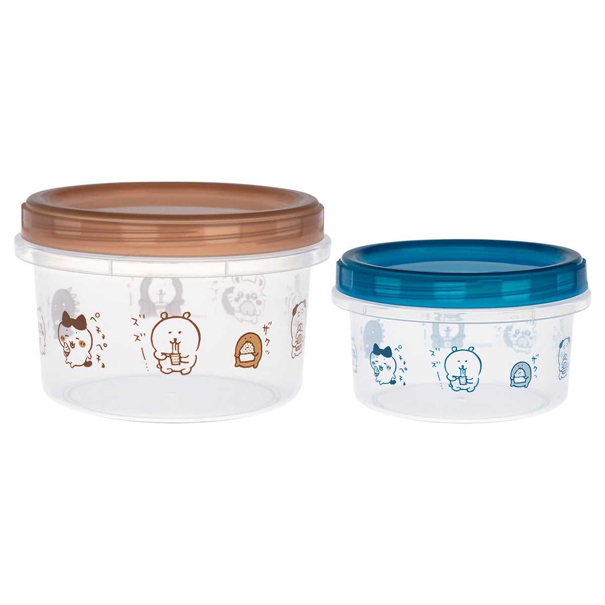 納豆角色 2個套裝組合（吃吃組） ナガノキャラクターズ 2個セットラウンドコンテナ（食べ食べたち）