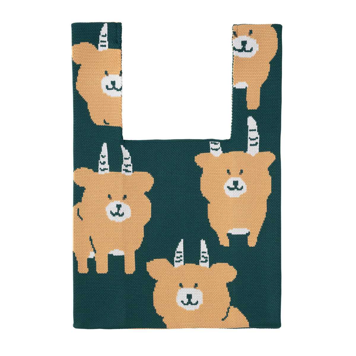 長野角色編織包（早期黑斑羚） ナガノキャラクターズ ニットバッグ（早インパラ）