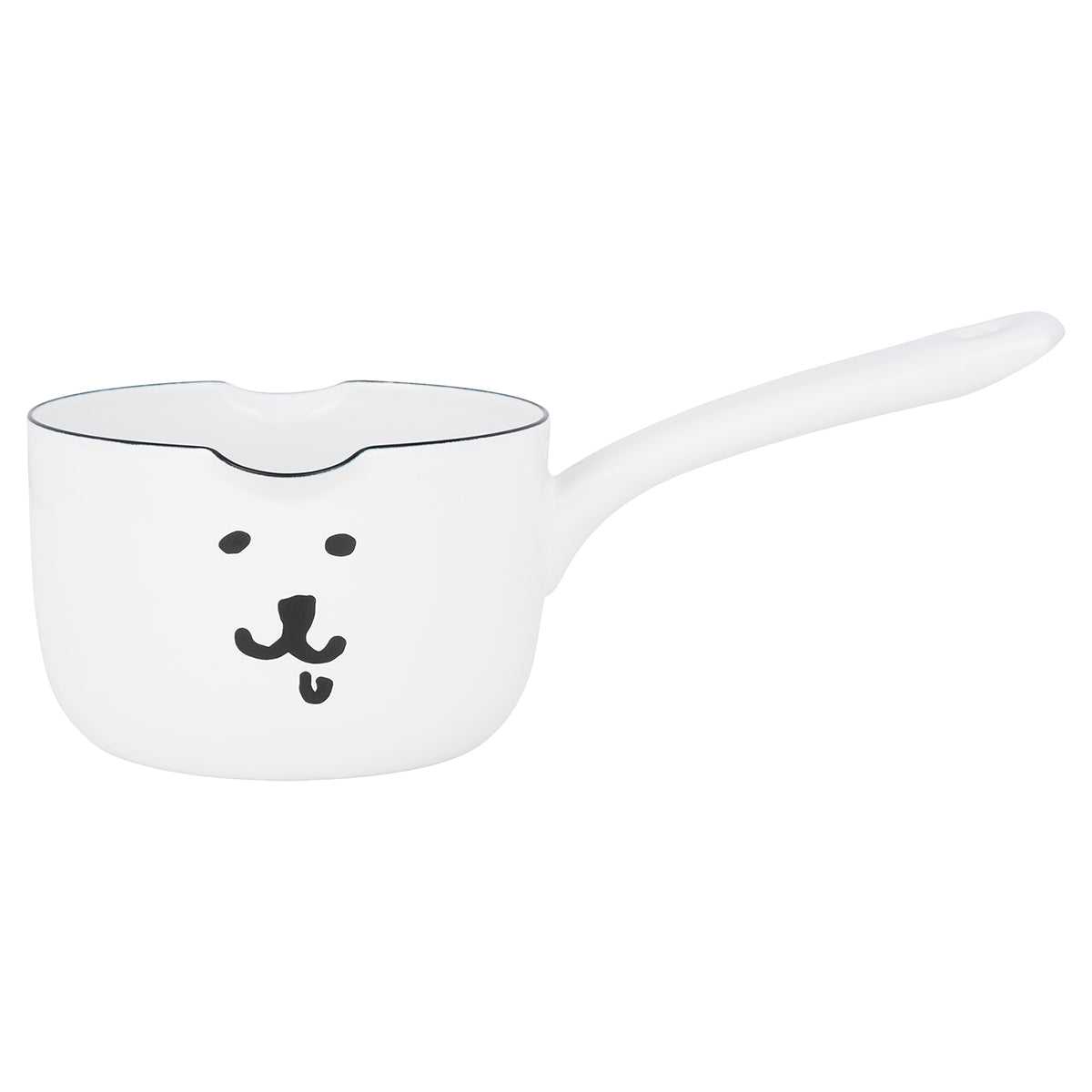 納加諾角色 全脂牛奶鍋 12cm（長野熊） ナガノキャラクターズ ホーローミルクパン 12cm（ナガノのくま）