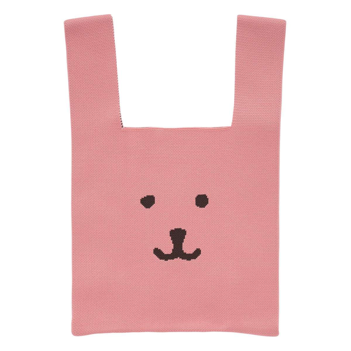 Nagano Characters 彩色針織包 (粉紅色) ナガノキャラクターズ カラーなニットバッグ（ピンク）