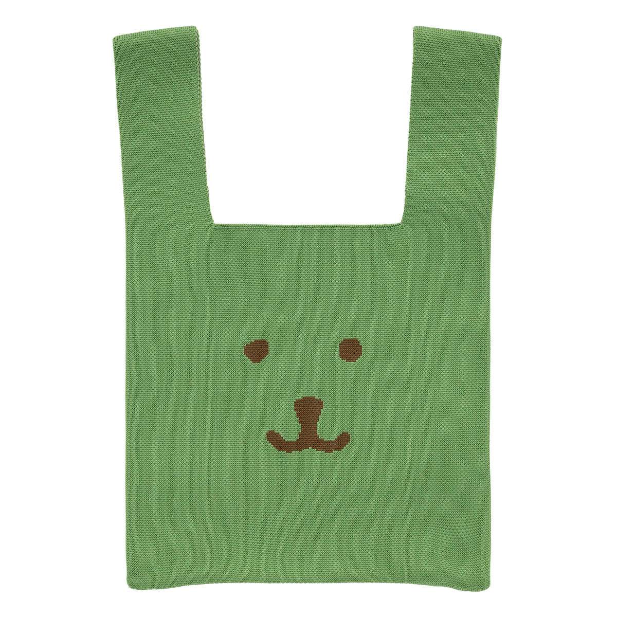 Nagano Characters 彩色針織包 (抹茶色) ナガノキャラクターズ カラーなニットバッグ（抹茶）