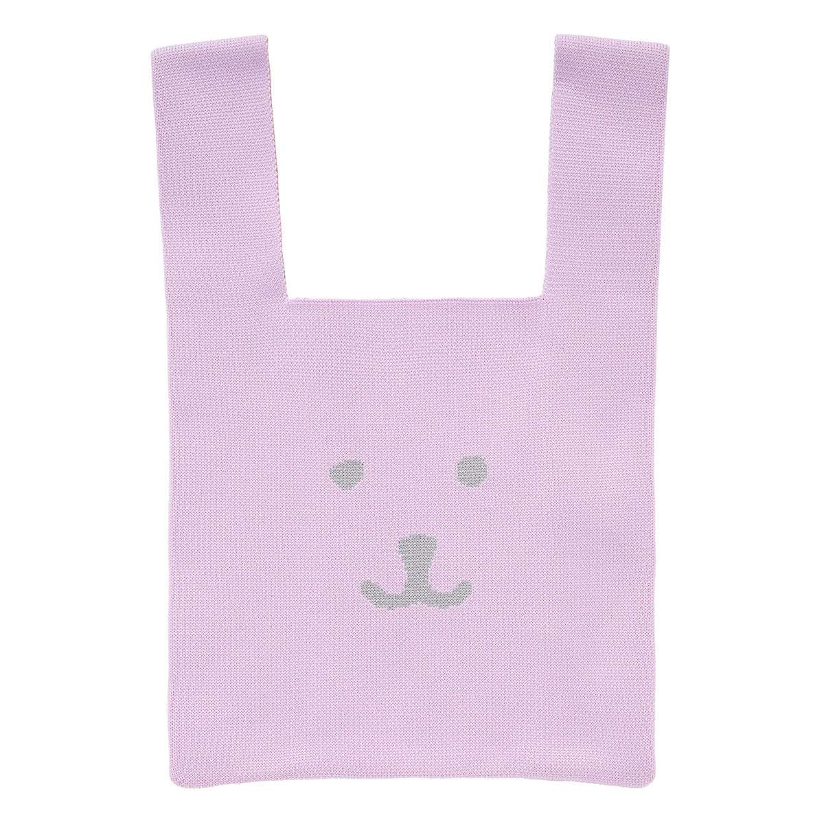 Nagano Characters 彩色針織包 (淺紫色) ナガノキャラクターズ カラーなニットバッグ（ライトパープル）