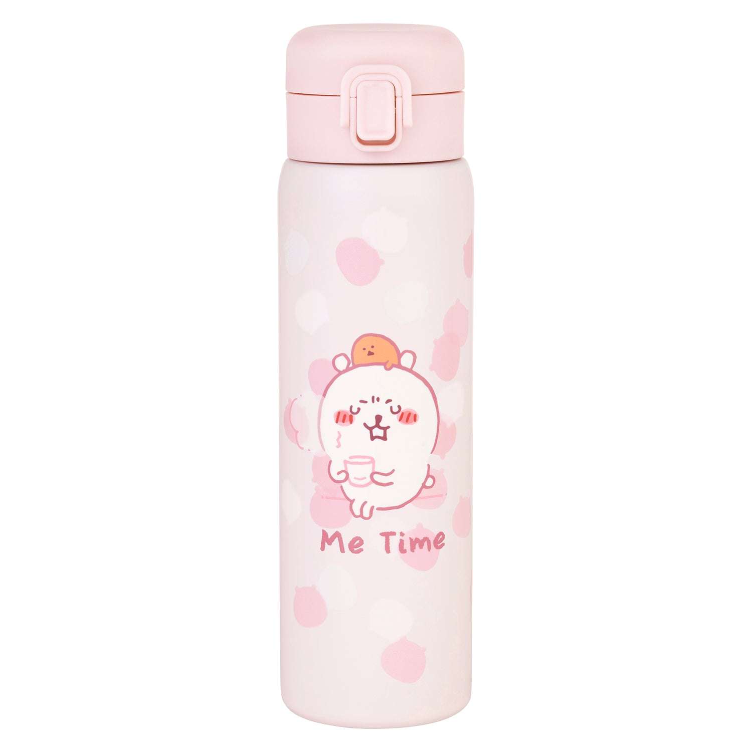 Nagano Characters 粉色一鍵開蓋直飲杯 ナガノキャラクターズ ピンクなワンプッシュボトル