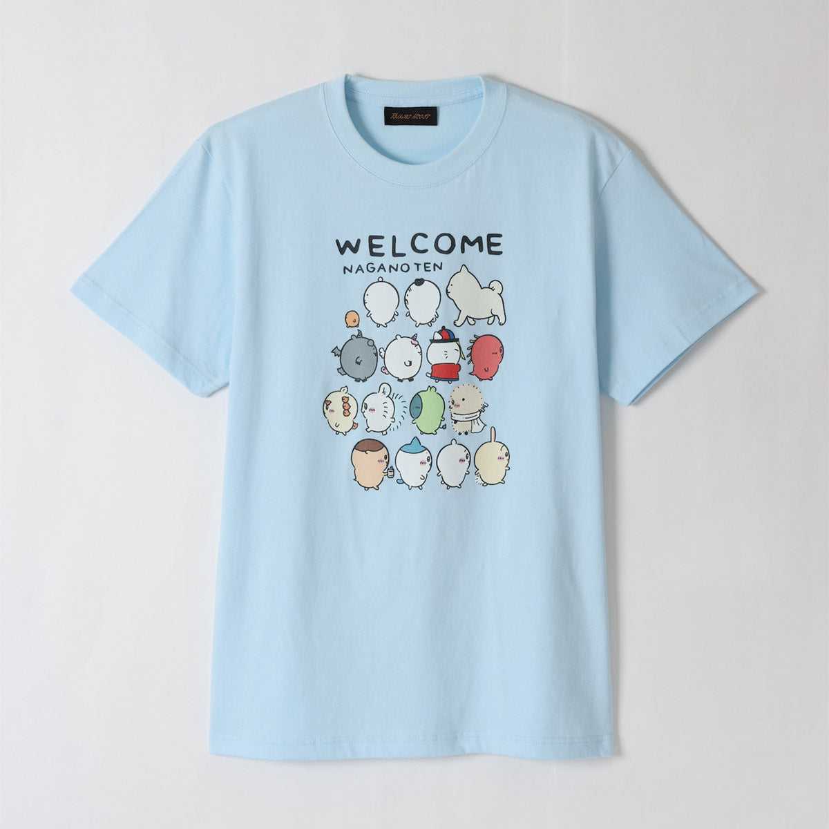 長野朋友T-襯衫三月淺藍色 ナガノフレンズ Tシャツ 行進 ライトブルー