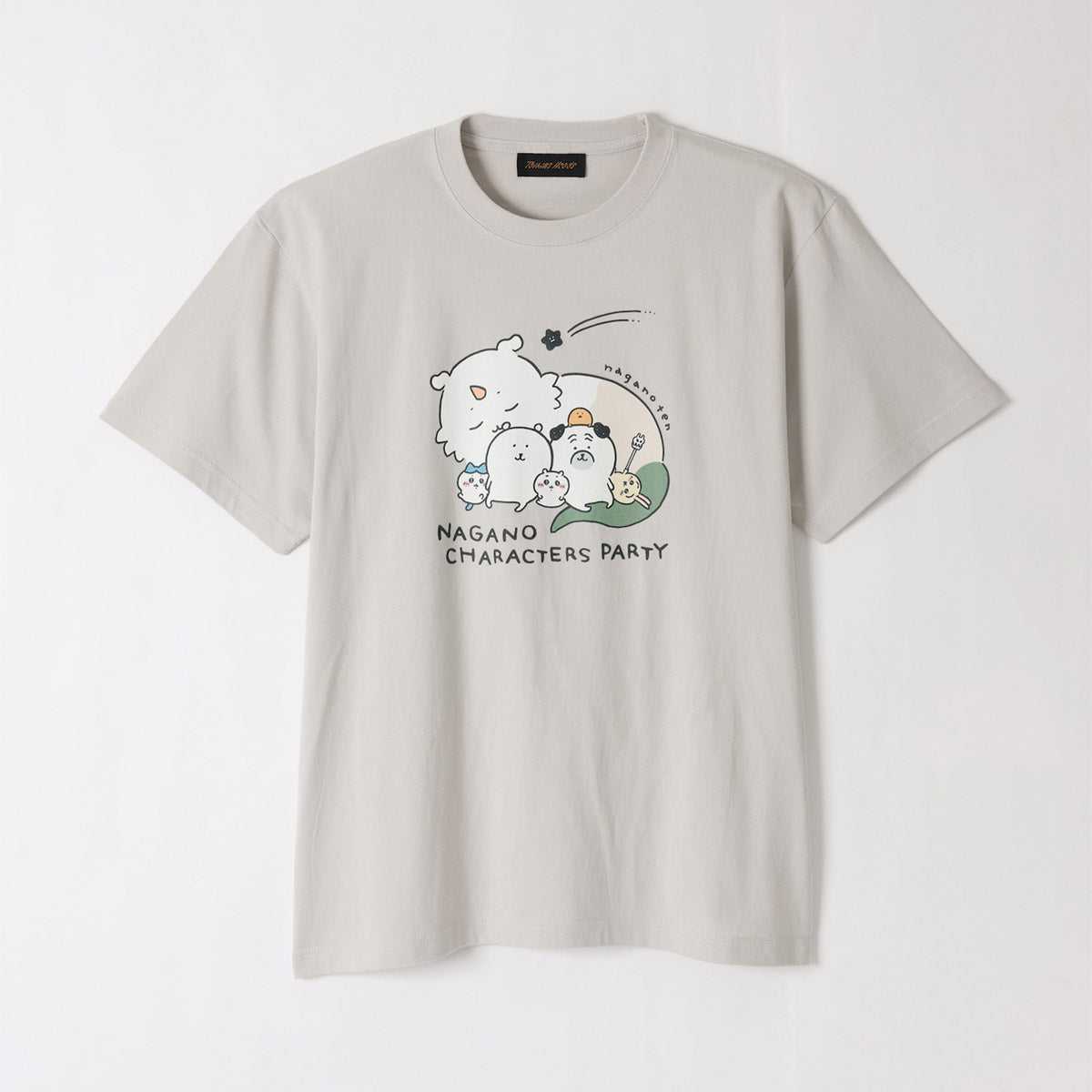長野朋友T-襯衫主圖形霜灰色 ナガノフレンズ Tシャツ メイングラフィック フロストグレー