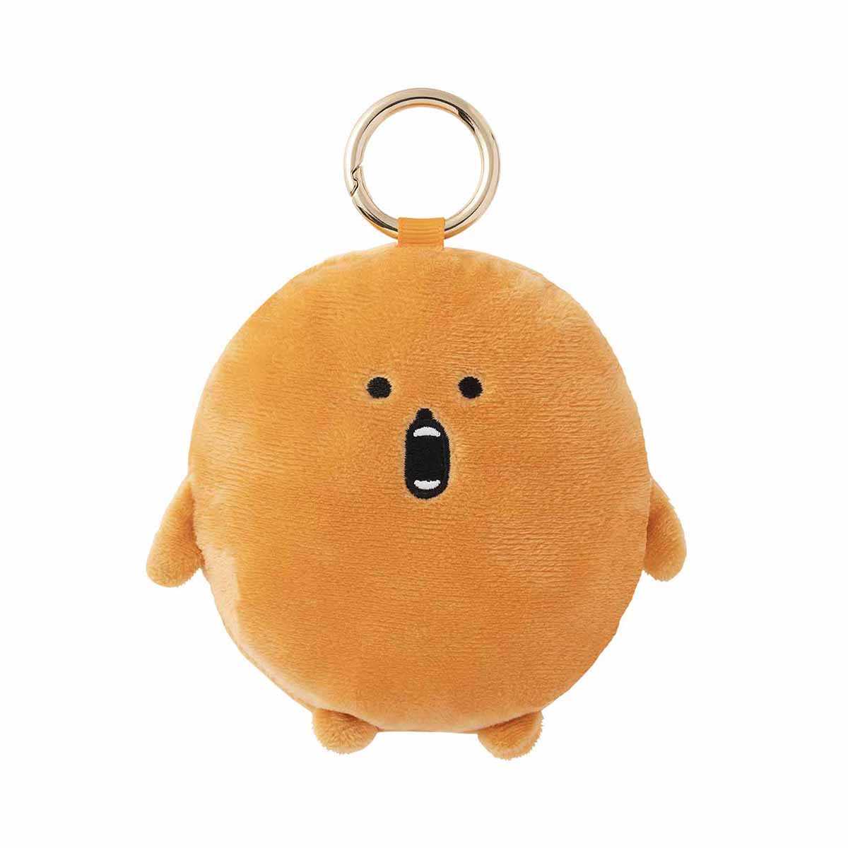 長野角色生態包吊飾（鼴鼠炸丸子） ナガノキャラクターズ エコバッグ入りマスコット（もぐらコロッケ）