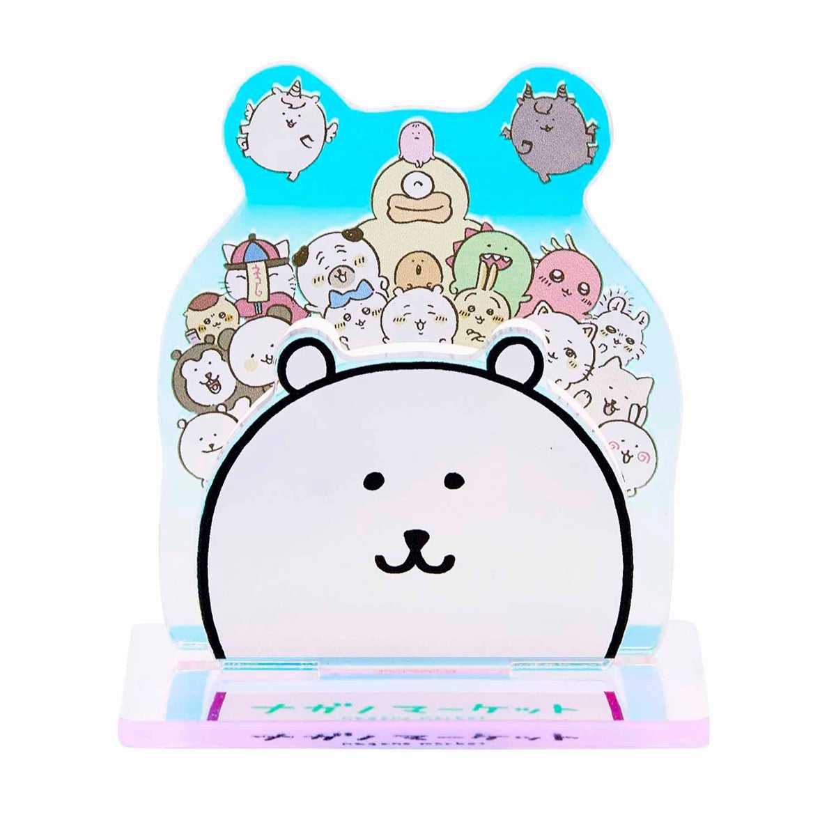 長野市場全息圖亞克力立牌 每個人都設置（長野熊） ナガノマーケット ホログラムアクリルスタンド みんな集合（ナガノのくま）