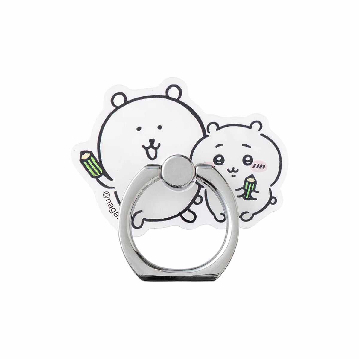 長野朋友模切切割智能手機戒指（長野熊和吉伊卡哇） ナガノフレンズ ダイカットスマホリング（ナガノのくまとちいかわ）