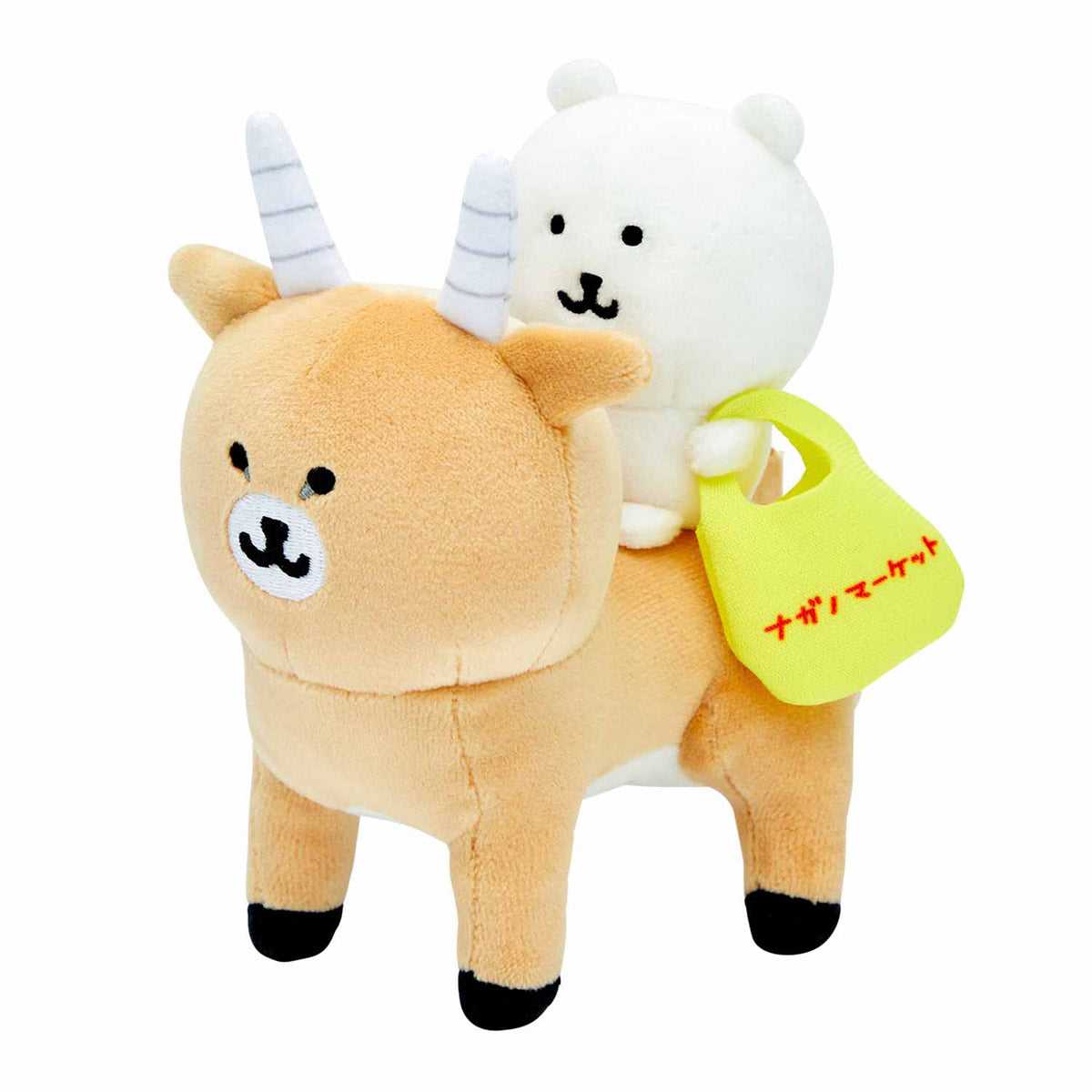 長野市場 早期黑斑羚騎玩偶 ナガノマーケット 早インパラに乗ったくまぬいぐるみ