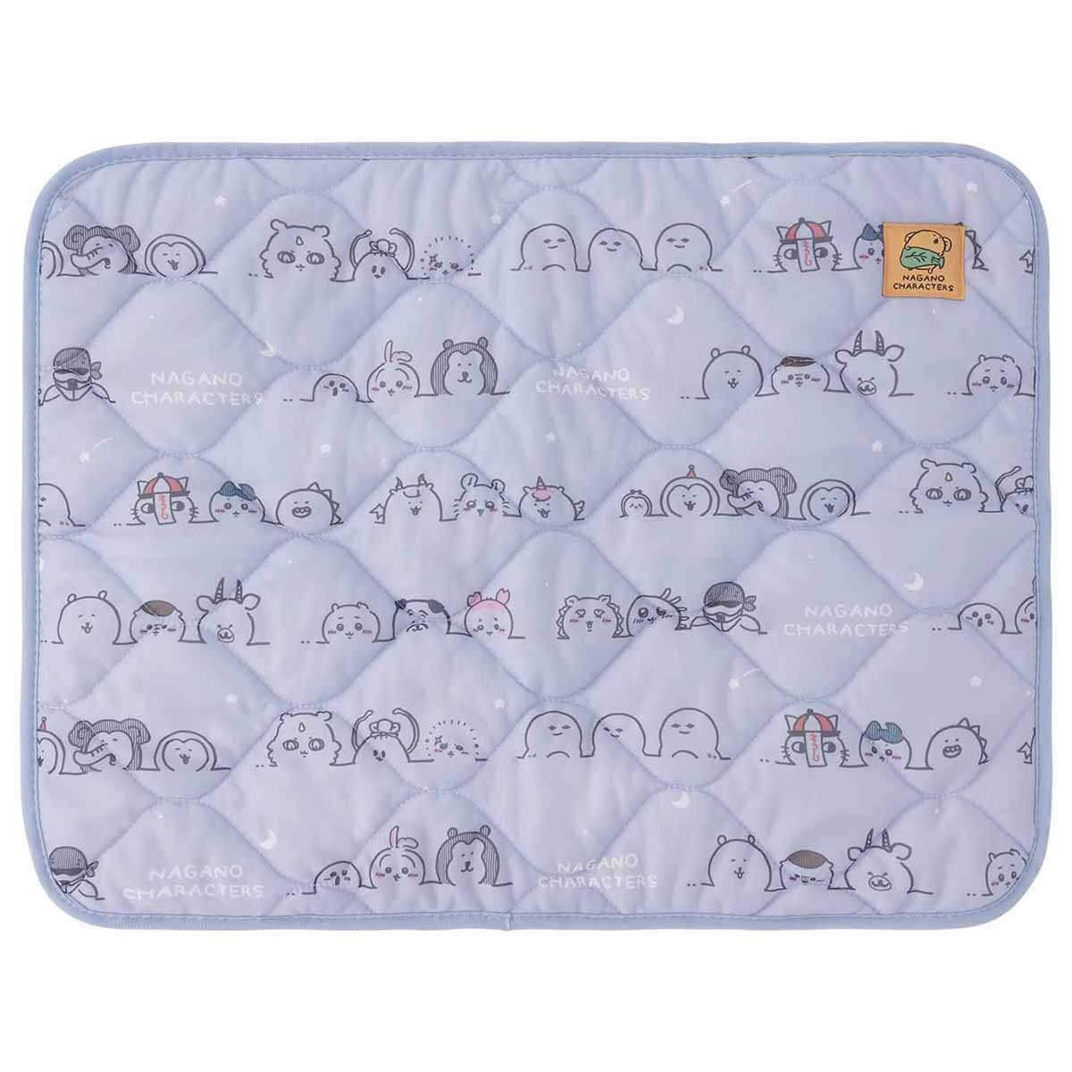 長野字符涼爽的枕頭蓋（紫色） ナガノキャラクターズ ひんやりまくらカバー（パープル）