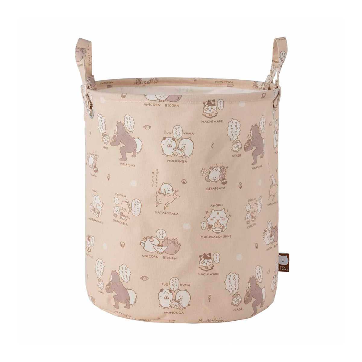 長野角色圓形籃子（米色） ナガノキャラクターズ ラウンドバスケット（ベージュ）