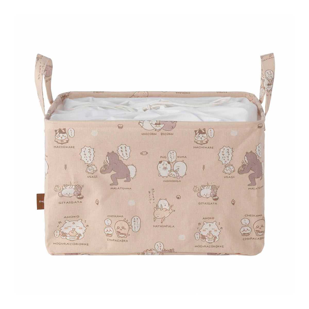 長野角色方形籃（米色） ナガノキャラクターズ スクエアバスケット（ベージュ）