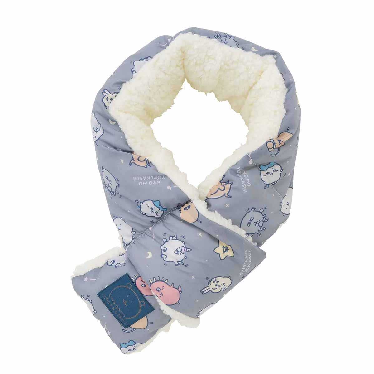 長野角色溫暖的消音器（灰色） ナガノキャラクターズ あったかふんわりマフラー（グレー）