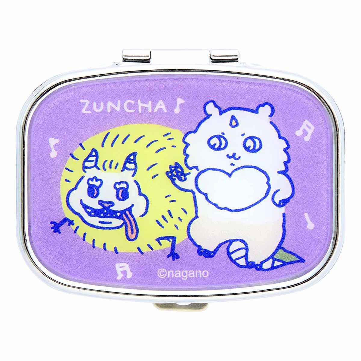 Nagano Market Mini Storage（Zuncha）緊湊型鏡子♪） ナガノマーケット ミニ収納付きコンパクトミラー（ZUNCHA♪）