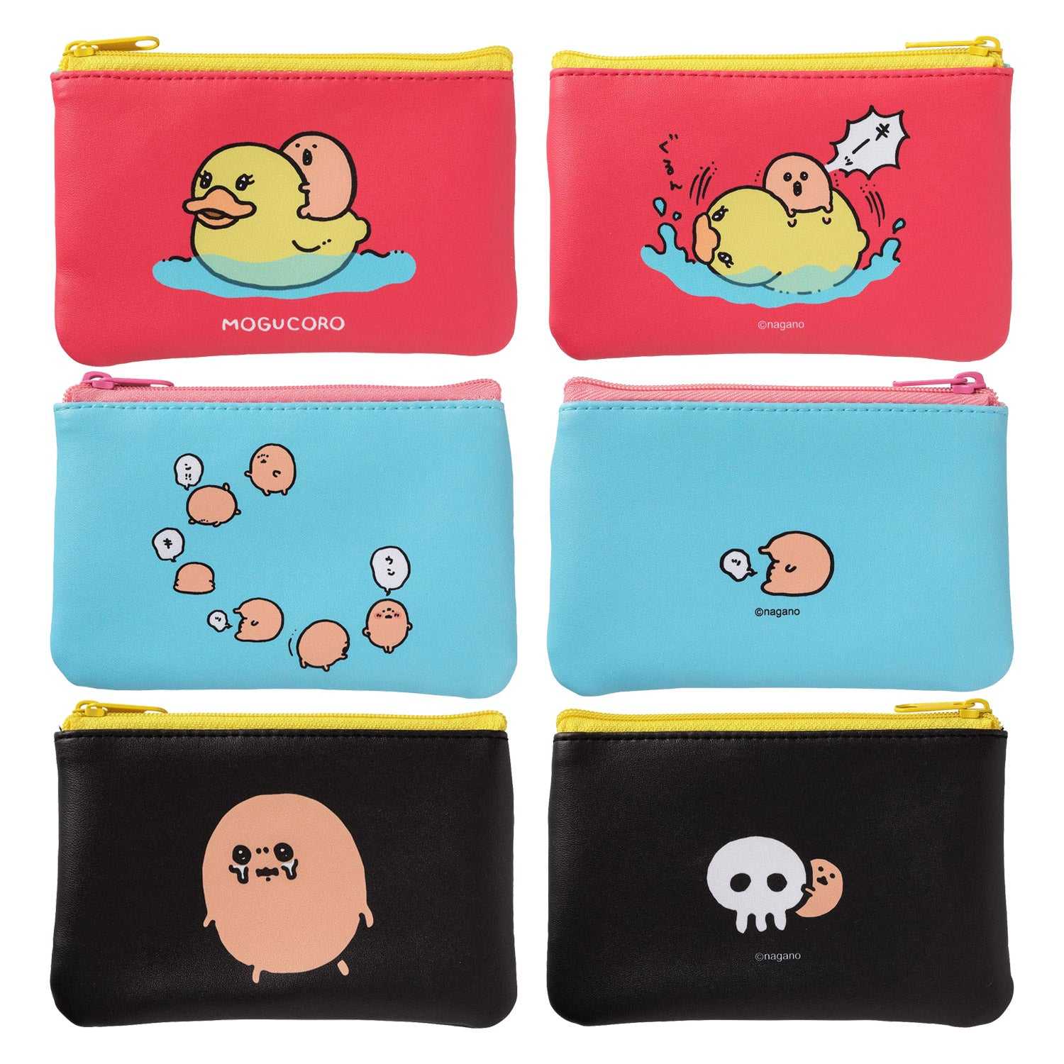 鼴鼠炸丸子 一組3個小袋 もぐらコロッケ 3個セットポーチ