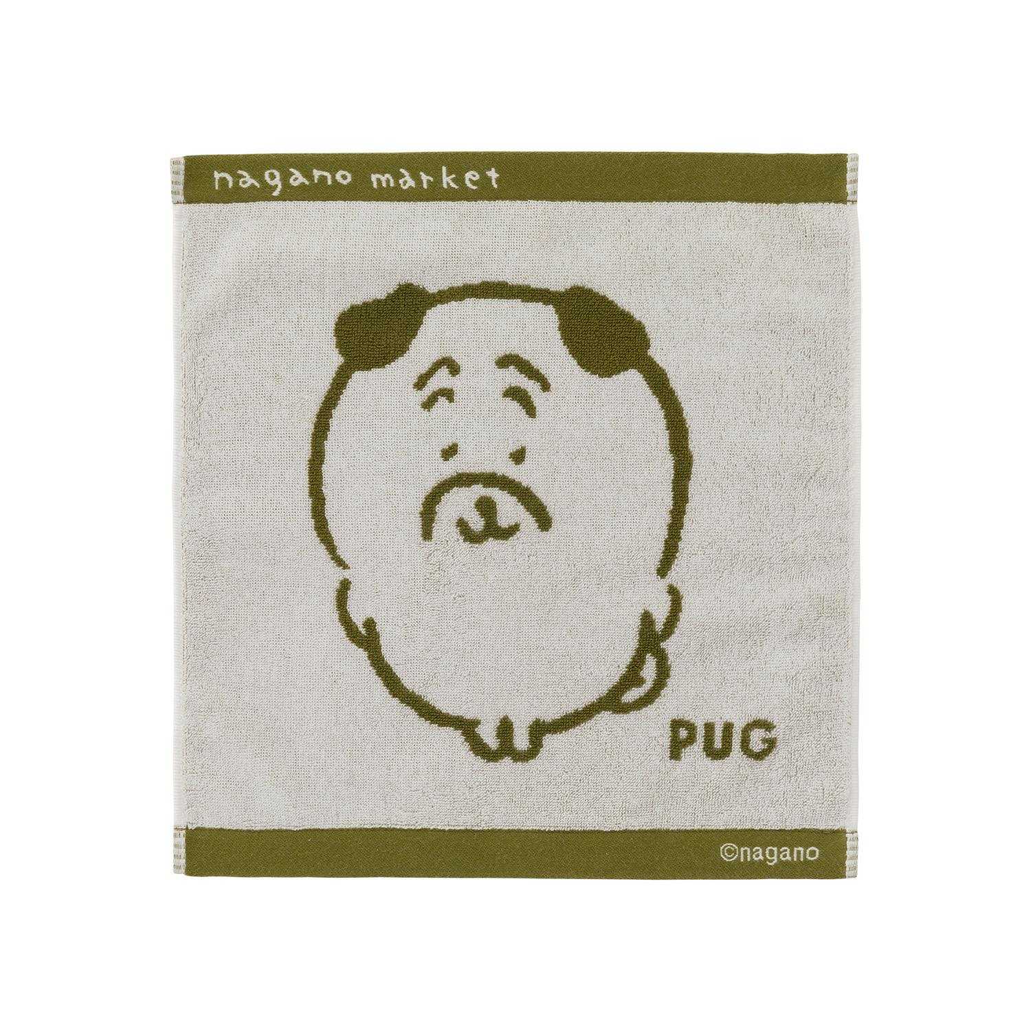 長野市場 – 彩色jacquard手毛巾（帕格） ナガノマーケット ワンカラージャガードハンドタオル（パグ）