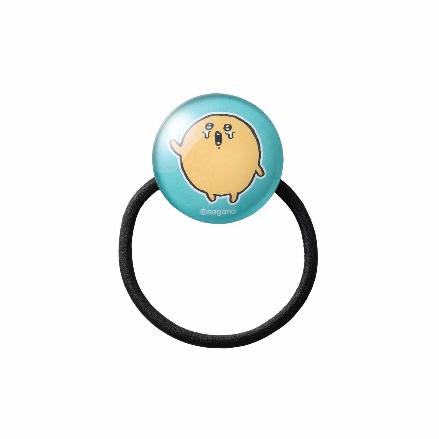 長野市場玻璃發彈性（哭泣鼴鼠炸丸子） ナガノマーケット ガラスヘアゴム（泣いてるもぐらコロッケ）