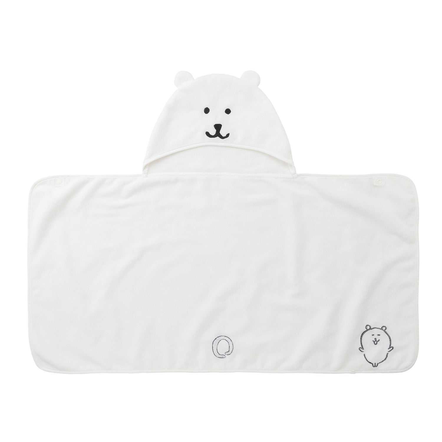 您可以穿著長野市場食品毛巾 ナガノマーケット フード付き羽織れるタオル