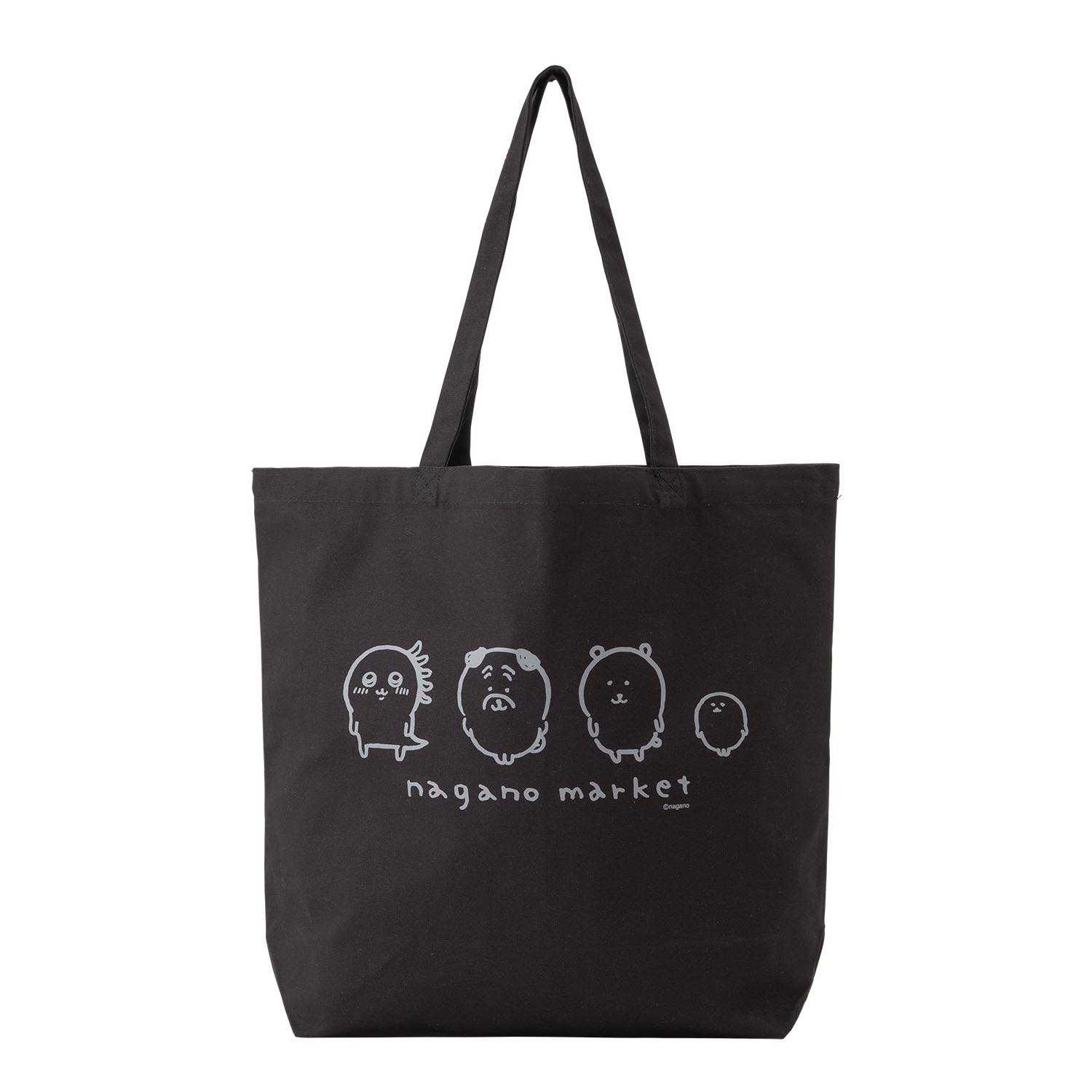 長野市場黑色手提袋 ナガノマーケット ブラックトートバッグ