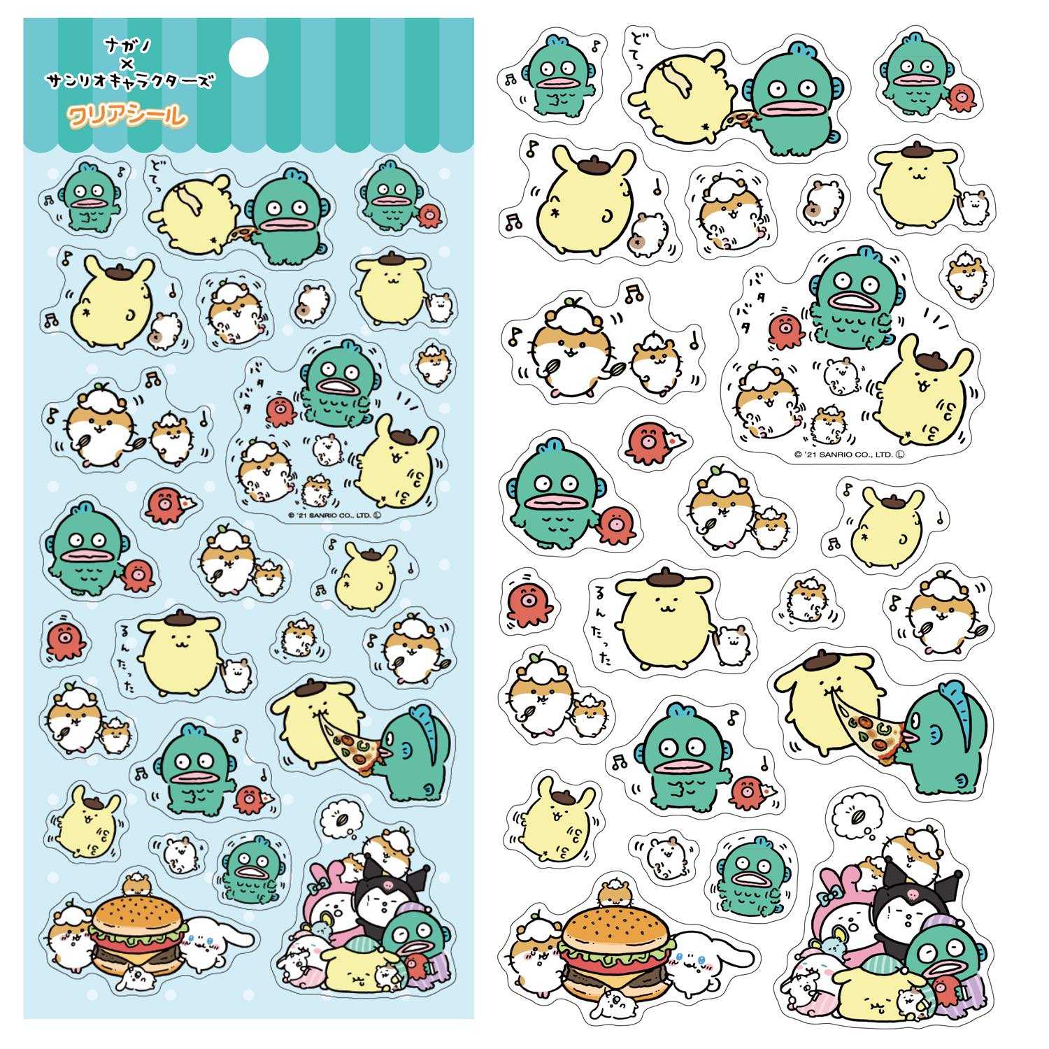 長野 x 三麗鷗角色 清除密封② ナガノ×サンリオキャラクターズ クリアシール②
