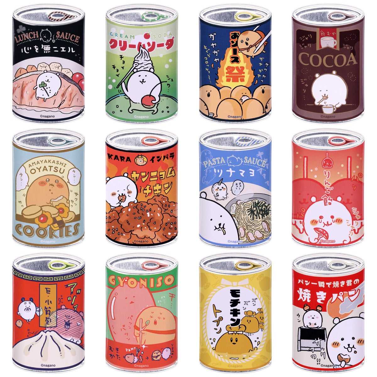 長野字符mitamemo可以徽章（總計12種）1箱12件 ナガノキャラクターズ mitamemo缶バッジ（全12種）1BOX 12個入