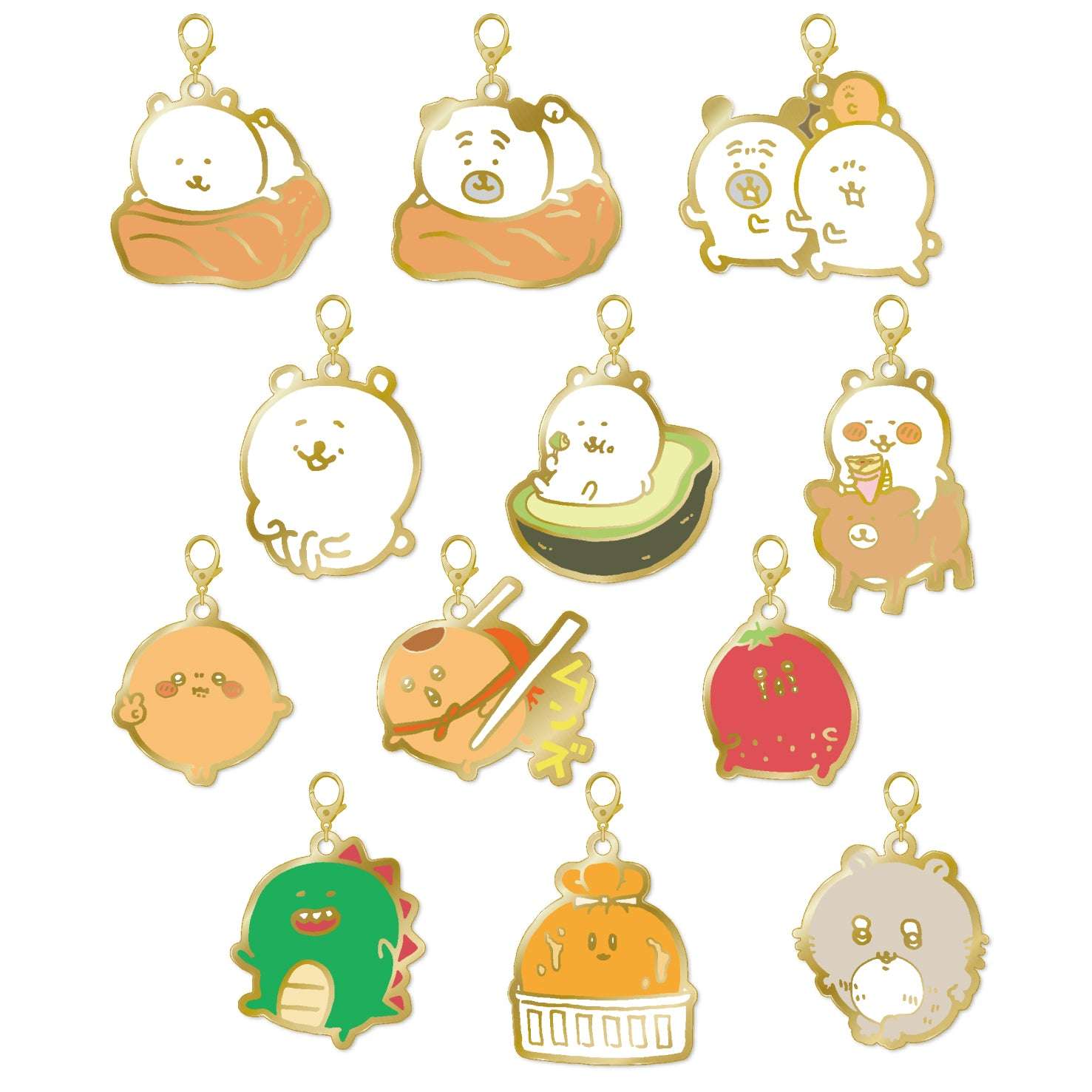 Nagano Characters 金屬吊飾收藏系列 (全12款) 1盒12個入 ナガノキャラクターズ メタルチャームコレクション（全12種）1BOX 12個入