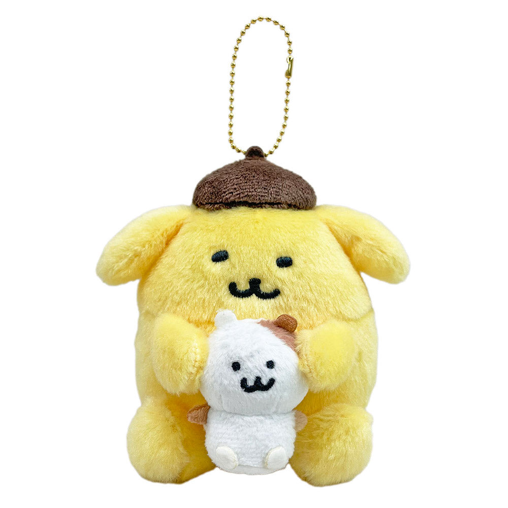 長野 x 三麗鷗角色 一對吊飾（蓬鬆蛋白） ナガノ×サンリオキャラクターズ ペアマスコット（ポムポムプリン）