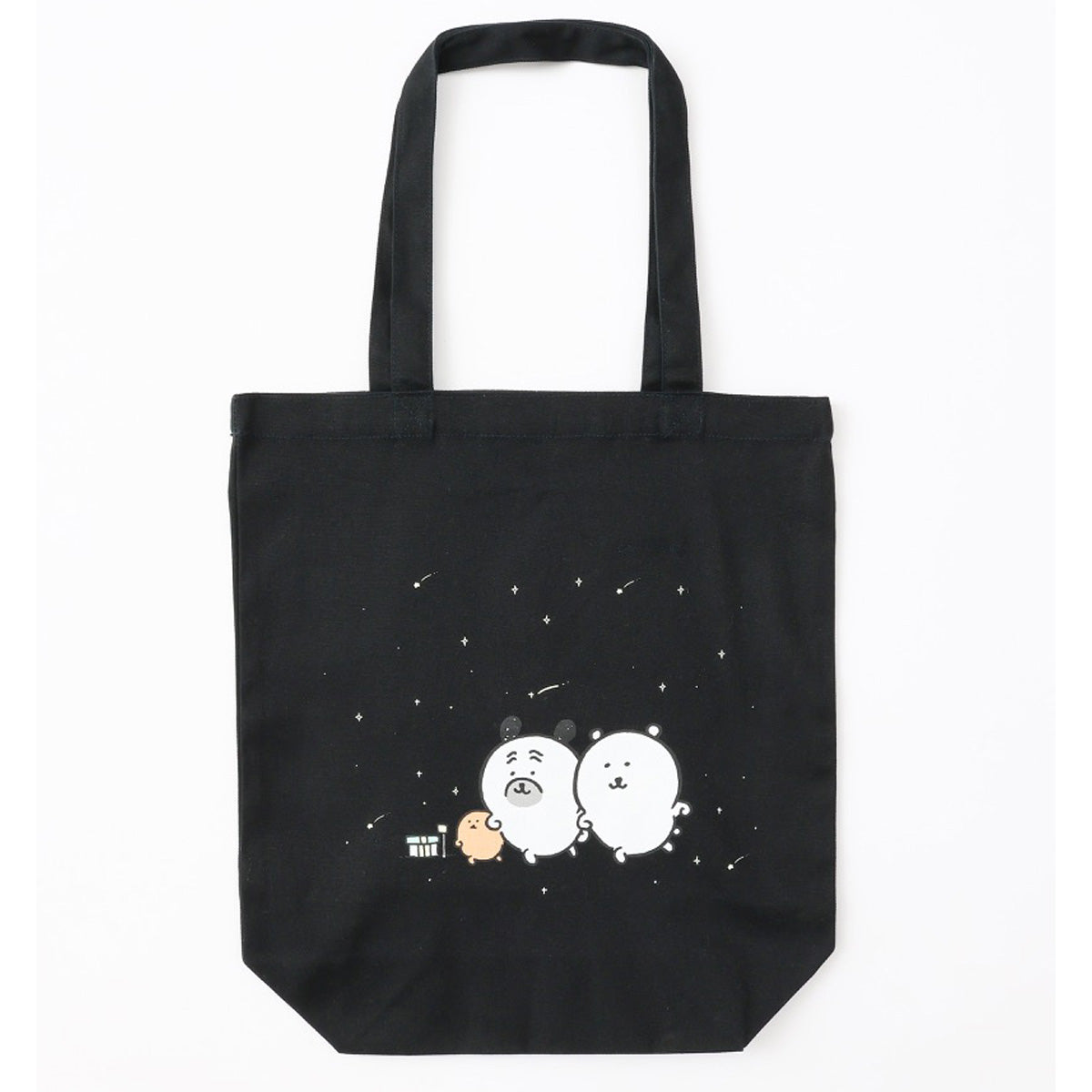 長野角色手提袋夜行走黑色 ナガノキャラクターズ トートバッグ 夜の散歩 ブラック