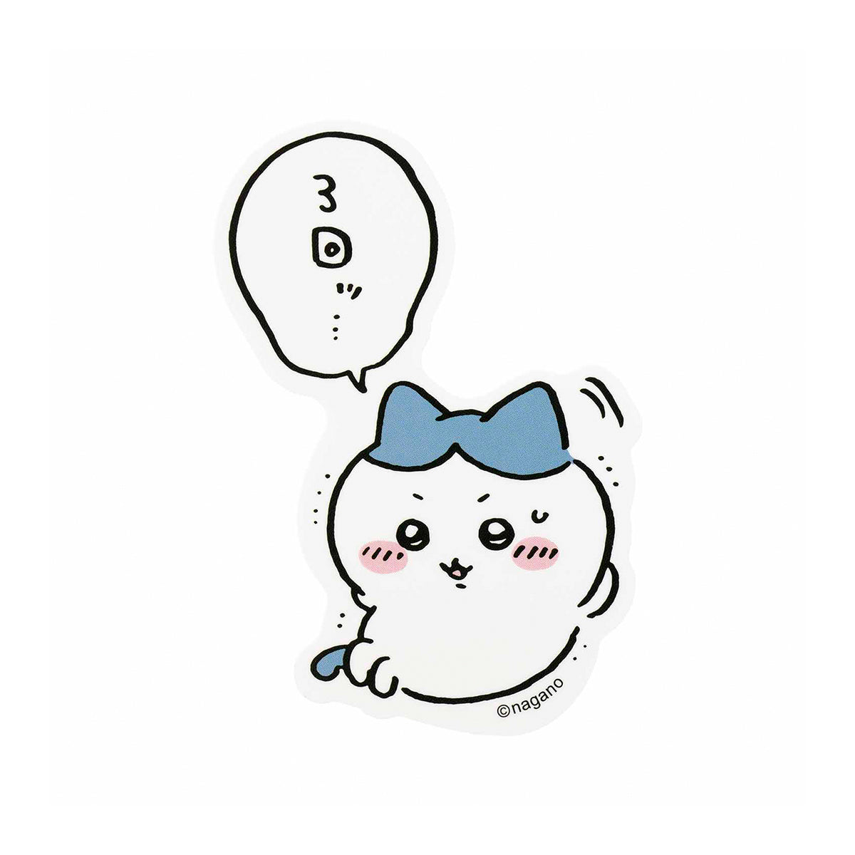 可以粘貼在長野字符智能手機上的大小貼紙（小八貓 腹部肌肉） ナガノキャラクターズ スマホに貼れるサイズのステッカー（ハチワレ 腹筋）