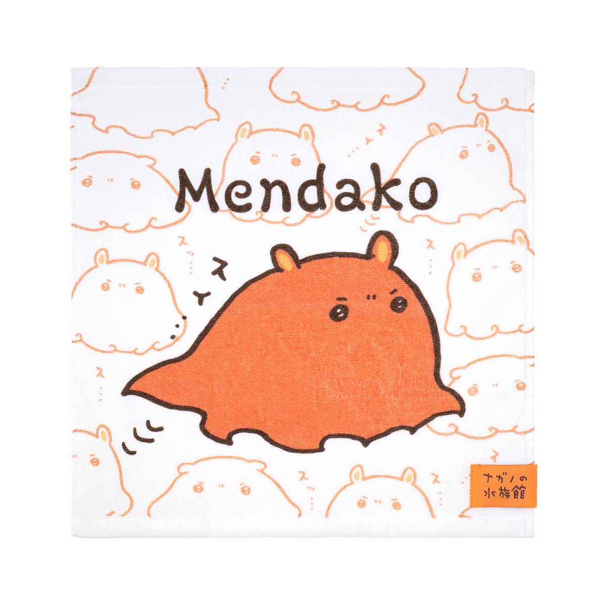 長野角色長野水族館下擺毛巾（門達科） ナガノキャラクターズ ナガノの水族館 ヘム付きハンドタオル（メンダコ）