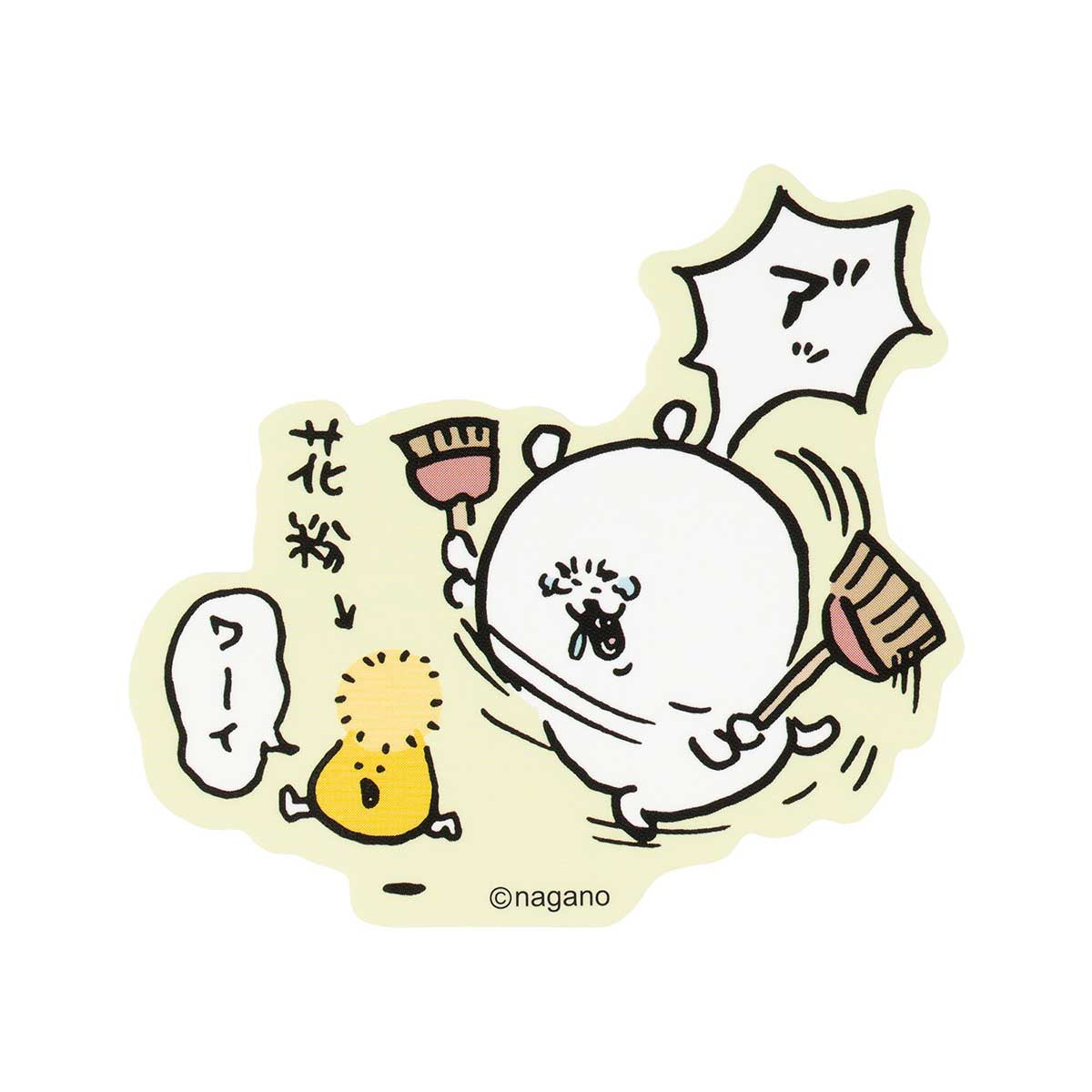 可以粘貼在長野字符智能手機上的大小貼紙（花粉） ナガノキャラクターズ スマホに貼れるサイズのステッカー（花粉）