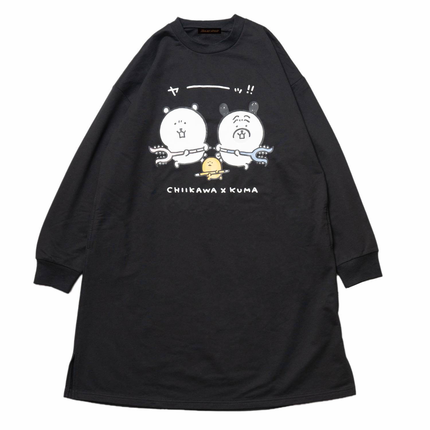 長野市場Swet一件征服黑色 ナガノマーケット スウェットワンピース 討伐 ブラック