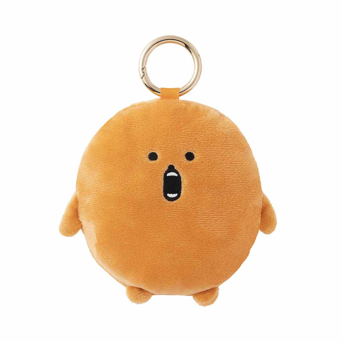 長野角色生態包吊飾（鼴鼠炸丸子） ナガノキャラクターズ エコバッグ入りマスコット（もぐらコロッケ）