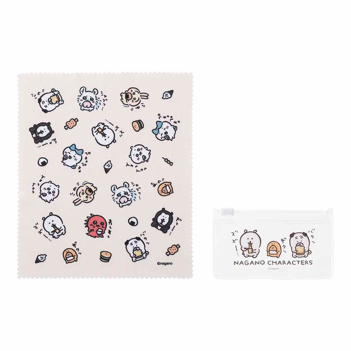 長野字符的眼鏡還提供多幀（裝配） ナガノキャラクターズ メガネもふけるマルチクロス（集合）